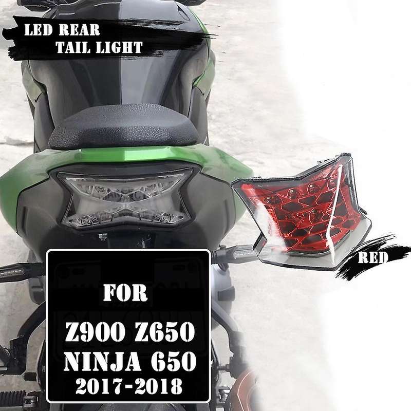 Motorcycle Integrated LED Tail Light Brake Stop Light Turn Signals for Z650 Z900 NINJA 650 ABS 2017-