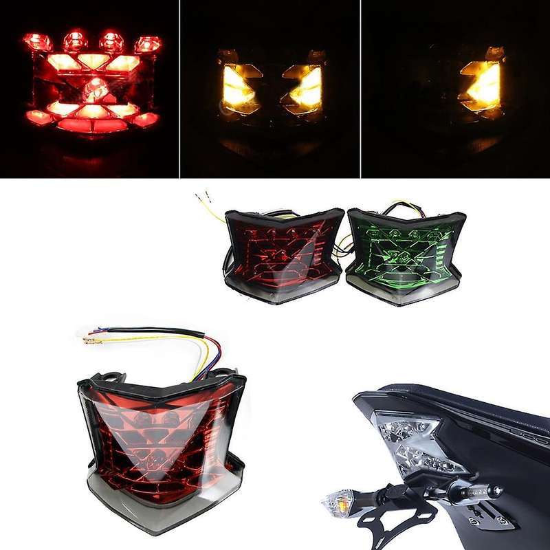 Motorcycle Integrated LED Tail Light Brake Stop Light Turn Signals for Z650 Z900 NINJA 650 ABS 2017-