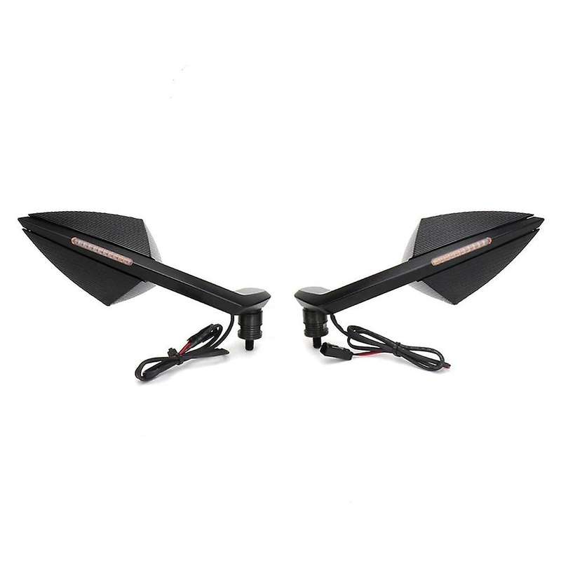 Motorcycle Integrated Turn Signal Mirrors Rearview Mirror with LED Light for STREETFIGHTER V4 Street