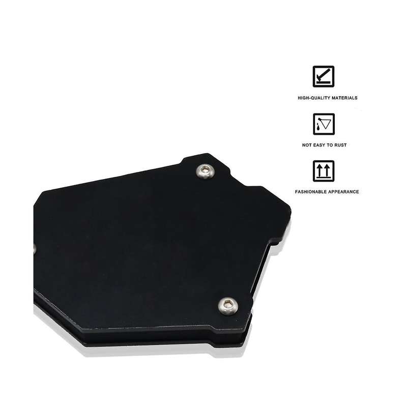 Motorcycle Kickstand Foot Side Stand Extension Pad Support Plate for Klr 650 Klr650 2021 2022(black