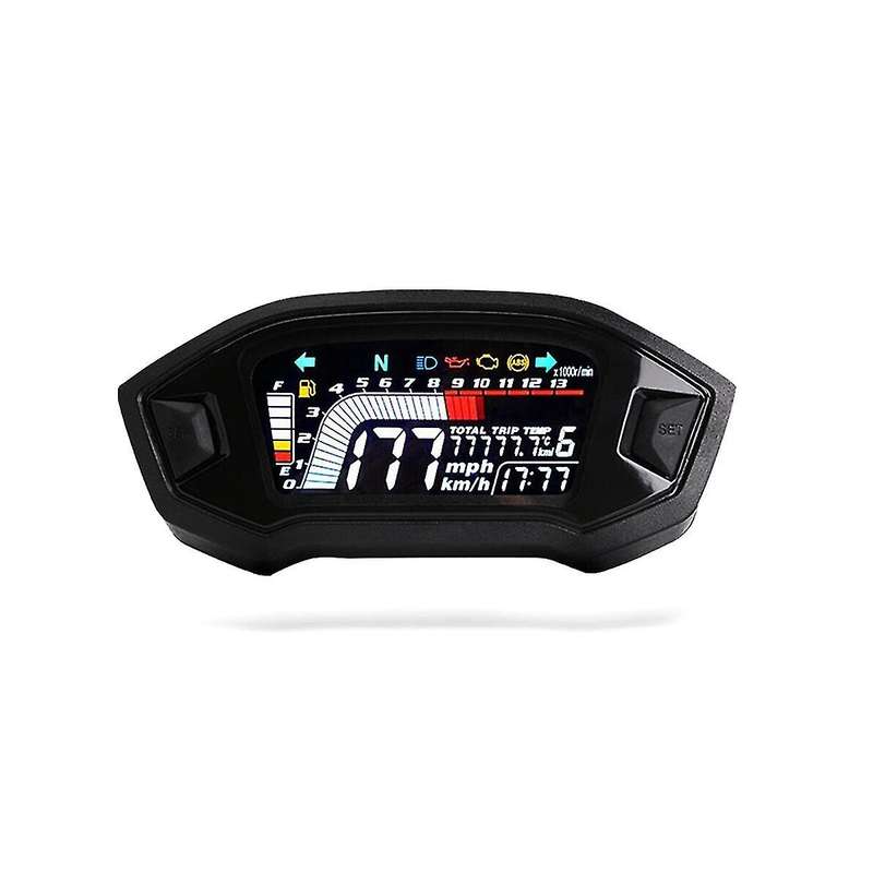 Motorcycle Lcd Digital Odometer Led Speedometer Universal for 2, 4 Cylinder Model