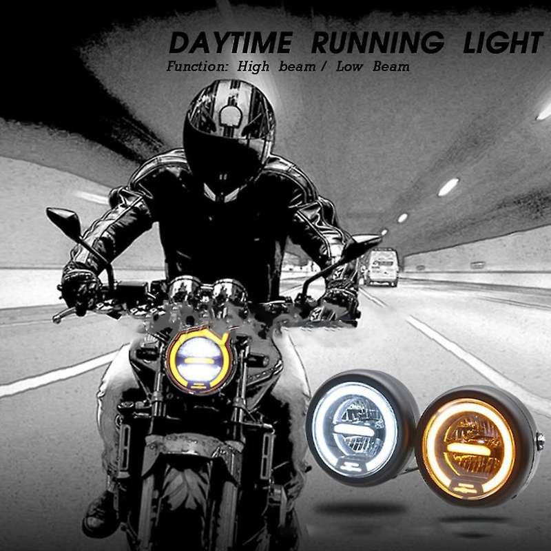 Motorcycle LED Daytime Traveling Aperture Turning Headlights