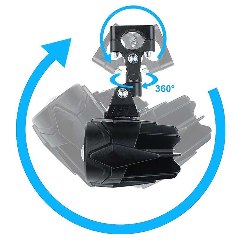 Motorcycle LED Fog Lamps 40W 6000K Spotlight Driving Light with Relay for R1200GS F800GS F700GS F650