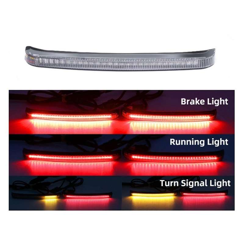 Motorcycle LED Saddlebag Brake Light Dynamic Turn Signal Light for Touring Road Glide CVO 2014-2022