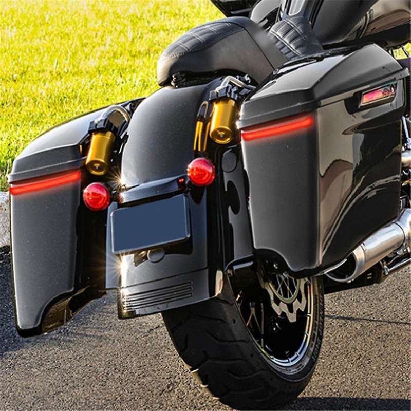 Motorcycle LED Saddlebag Brake Light Dynamic Turn Signal Light for Touring Road Glide CVO 2014-2022