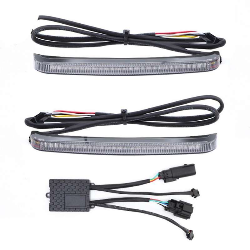 Motorcycle LED Saddlebag Brake Light Dynamic Turn Signal Light for Touring Road Glide CVO 2014-2022