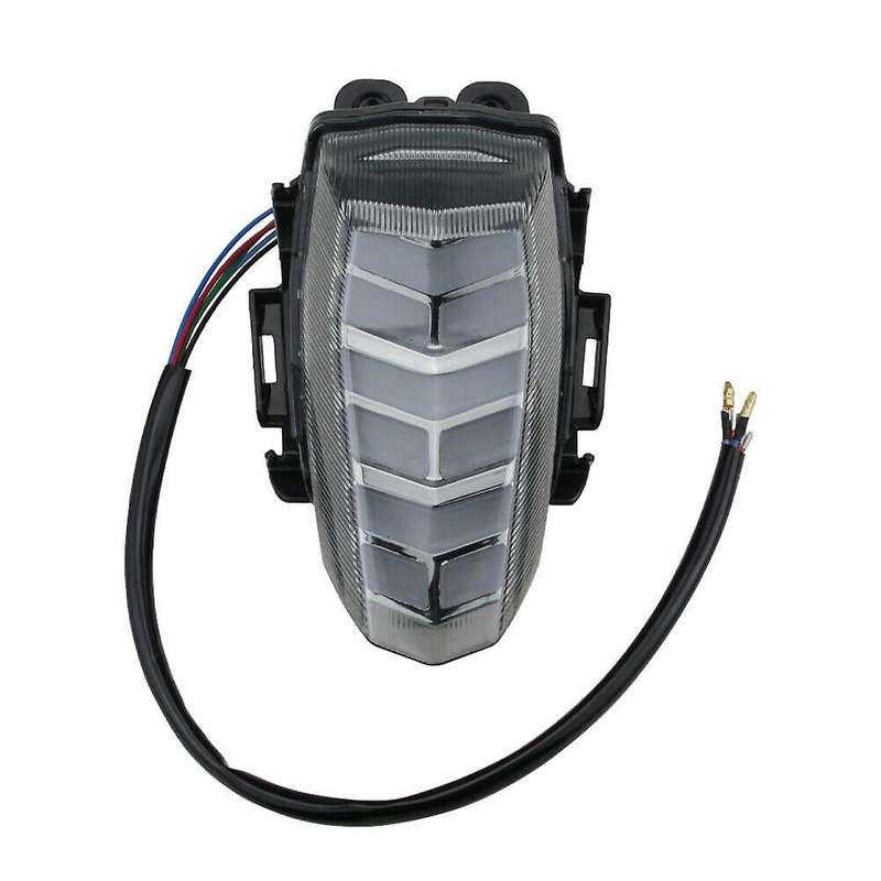 Motorcycle LED Tail Lights Black Lens Brake Rear Turn Signals Integrated Light for YZF-R15 V3 2018-2