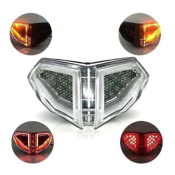 Motorcycle LED Taillight Brake Turn Signals Integrated Rear Tail Light Blinker for 848 1098 1198 200