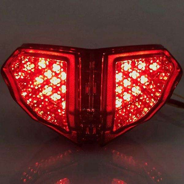 Motorcycle LED Taillight Brake Turn Signals Integrated Rear Tail Light Blinker for 848 1098 1198 200