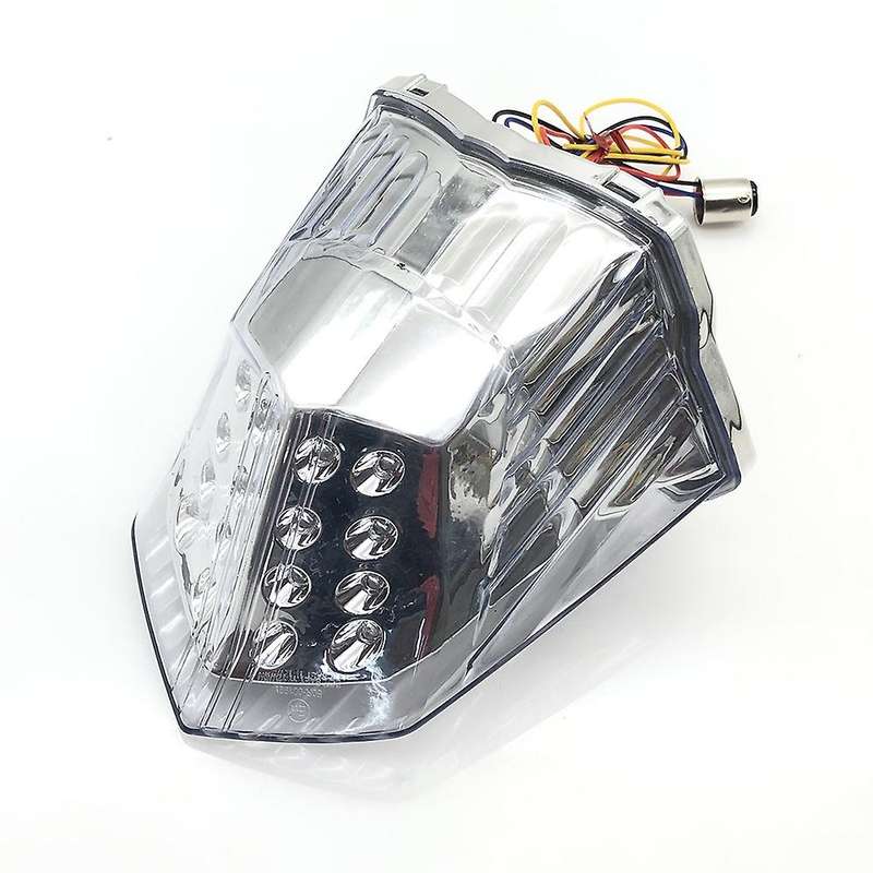 Motorcycle LED Tail Lights Brake Rear Turn Signals Integrated Light for XJ6 FZ6 Diversion 600 2009 -
