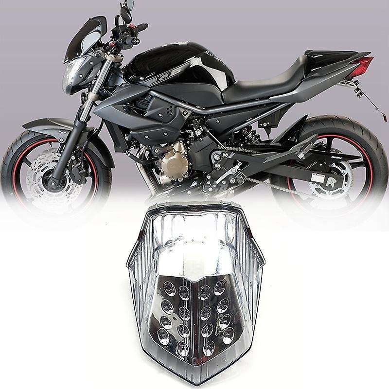 Motorcycle LED Tail Lights Brake Rear Turn Signals Integrated Light for XJ6 FZ6 Diversion 600 2009 -