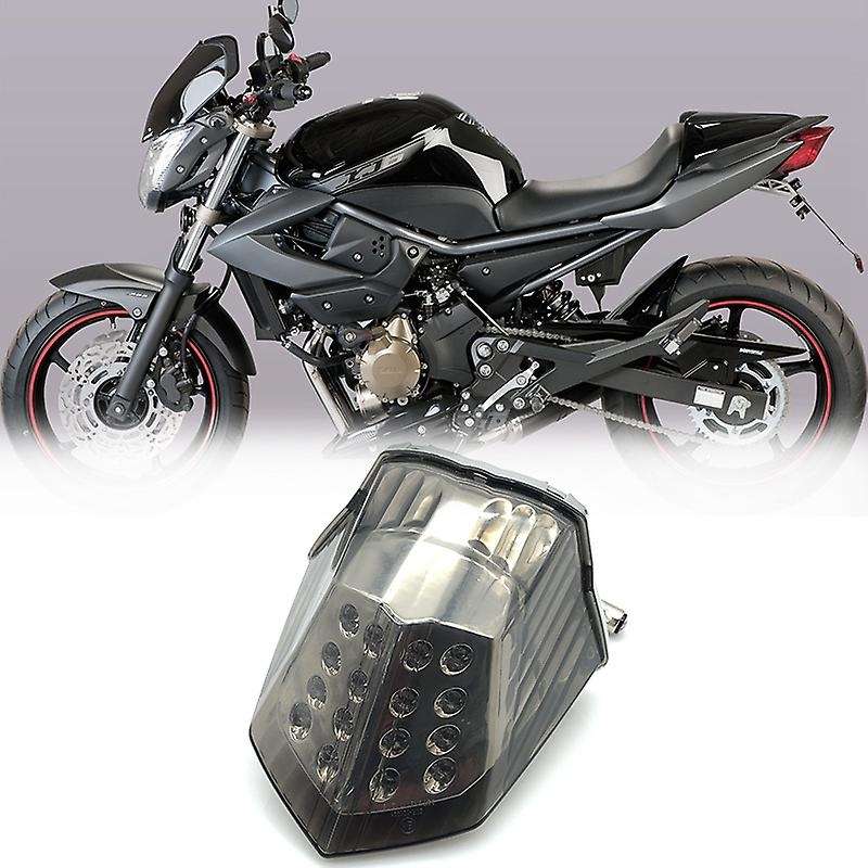 Motorcycle LED Tail Lights Brake Rear Turn Signals Integrated Light for XJ6 FZ6 Diversion 600 2009 -