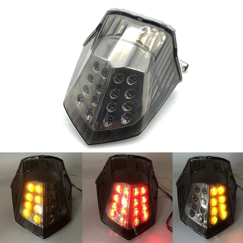 Motorcycle LED Tail Lights Brake Rear Turn Signals Integrated Light for XJ6 FZ6 Diversion 600 2009 -