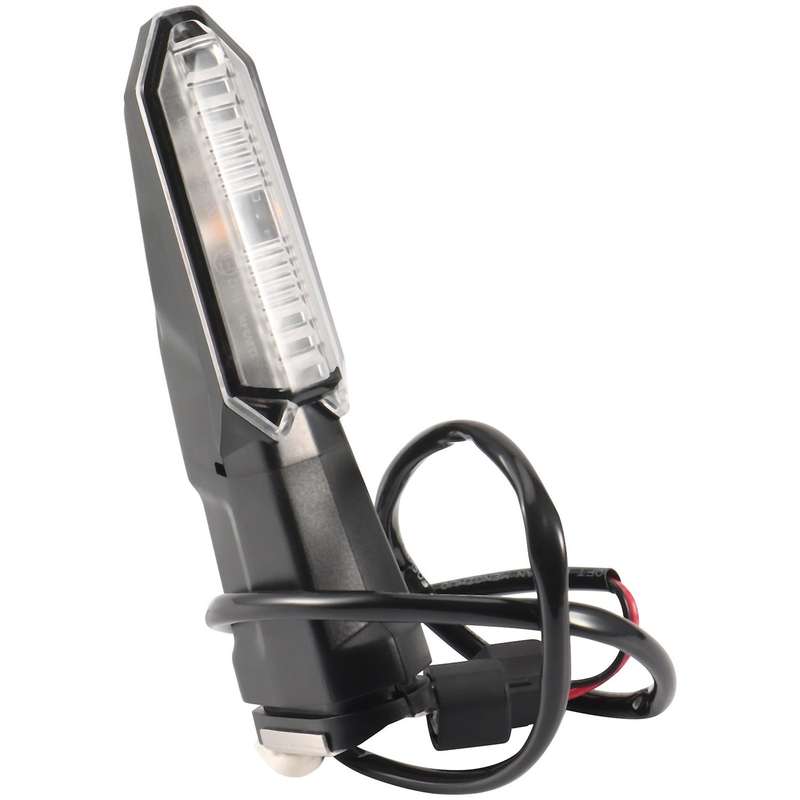 Motorcycle LED Turn Signal Indicator Lights Blinkers for Ninja Z H2 SE Z900 Z400(Transparent shell)