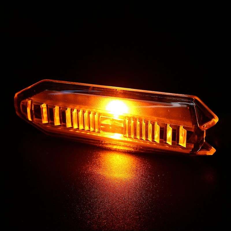 Motorcycle LED Turn Signal Indicator Light Blinker for NINJA 1000 650 400 300 250 Z1000SX(Black)