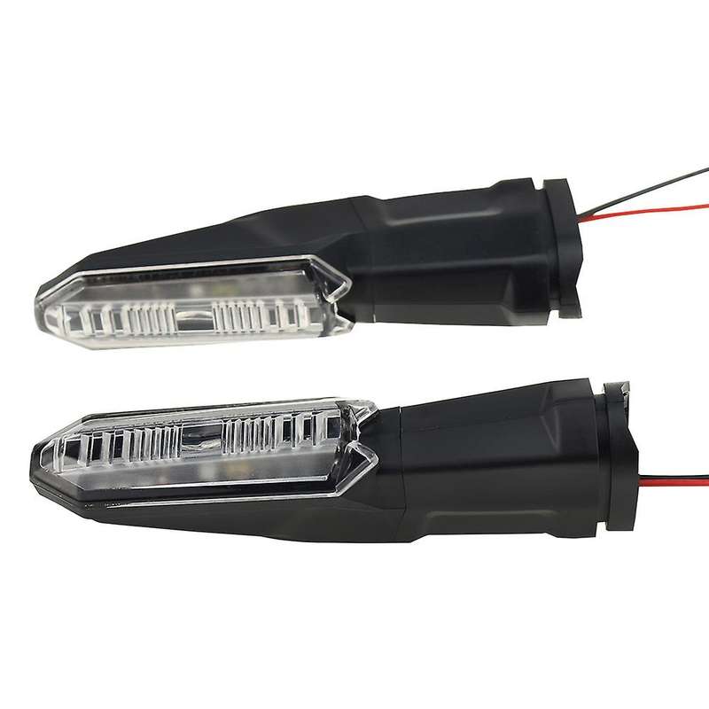 Motorcycle LED Turn Signal Indicator Light Blinker for NINJA 1000 650 400 300 250 Z1000SX(Clear)