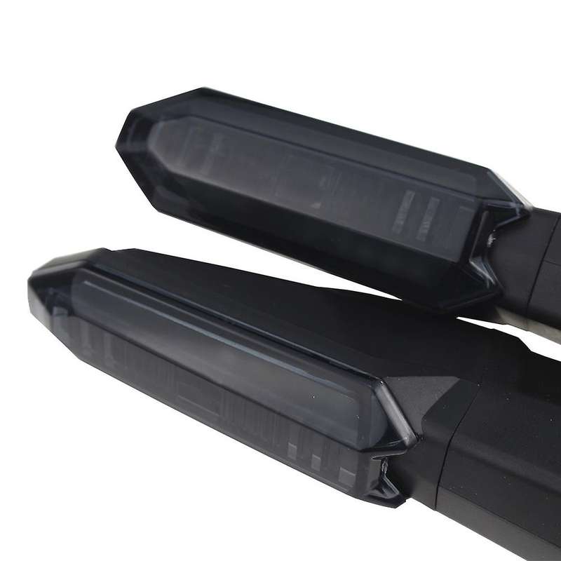 Motorcycle LED Turn Signal Indicator Light Blinker for NINJA 1000 650 400 300 250 Z1000SX(Clear)