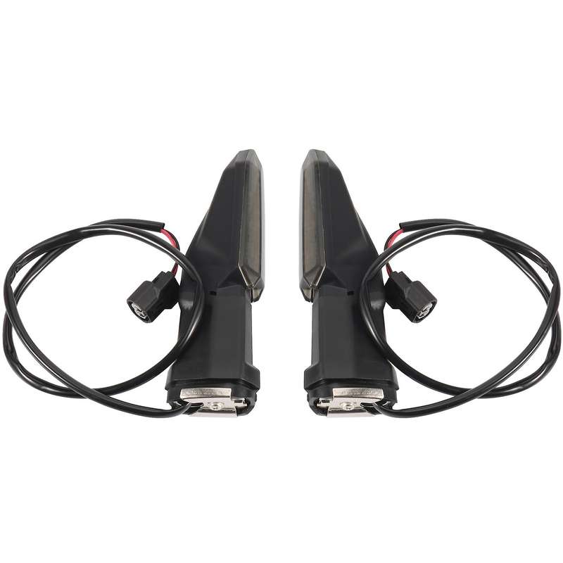 Motorcycle LED Turn Signal Indicator Lights Blinkers for Ninja Z H2 SE Z900 Z400(Black shell)