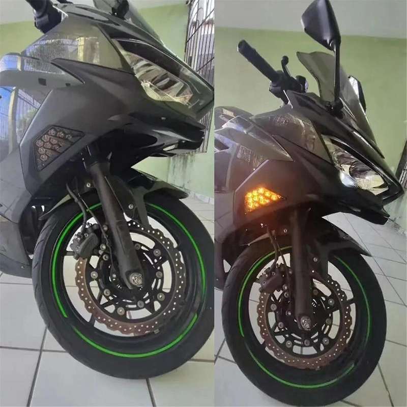 Motorcycle LED Turn Signal Light Flasher for ZX25R ZX4R NINJA 650 400 300 250 1000 ZX6R Z1000SX ER6