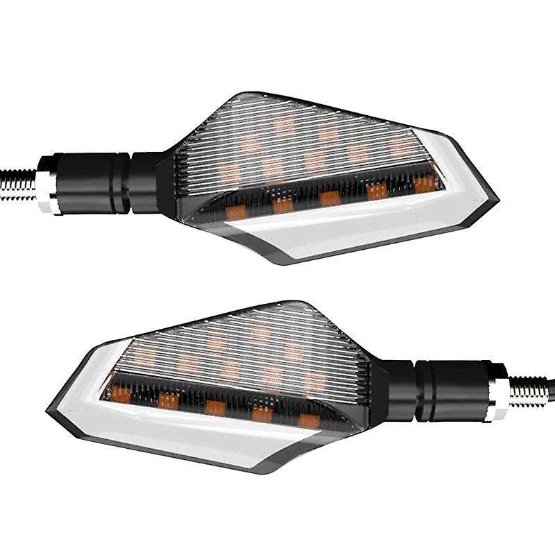 Motorcycle LED Turn Signal Lights Front and Rear Indicator Lights for Motorcycle Cruiser