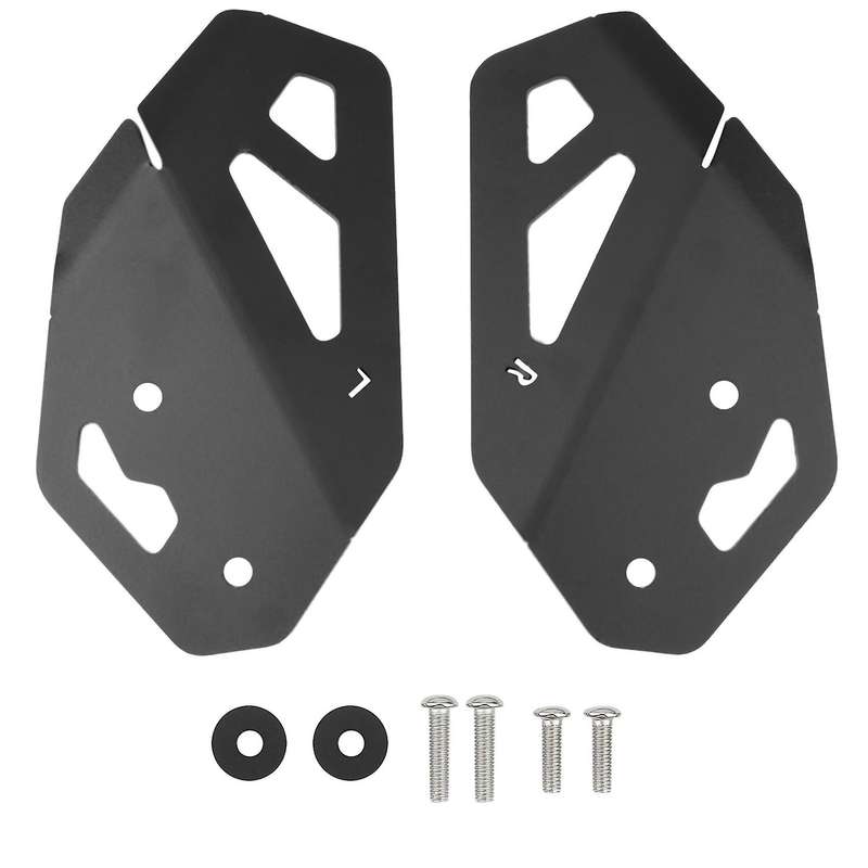 Motorcycle Left and Right Foot Peg Heel Cover Brake Cylinder Guard for 900 GT PRO (Black)