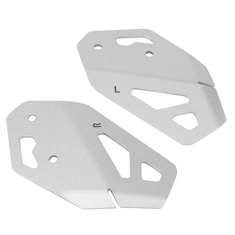 Motorcycle Left and Right Foot Peg Heel Cover Brake Cylinder Guard for 900 GT PRO (Silver)