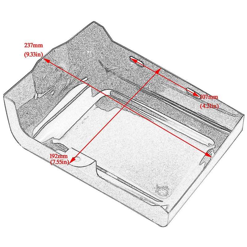 Motorcycle LEFT Side Battery Cover Guard Frame Fits for Fat Super Glide Wide Glide Switchback 06-17