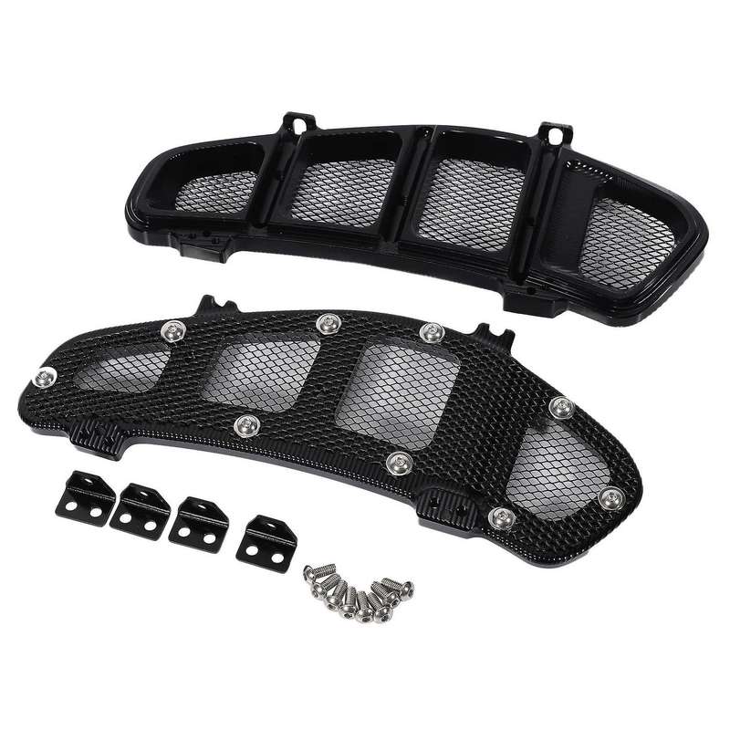 Motorcycle Left Right Radiator Guard Grille Protector Bezel Cover for 250 300 2013-2020(Black)