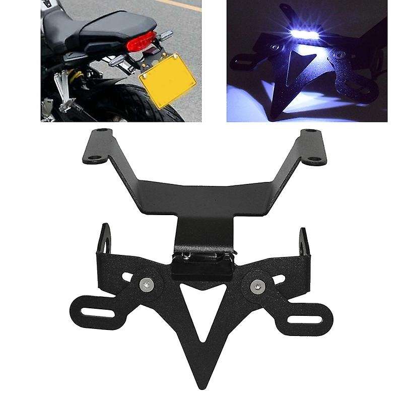 Motorcycle License Plate Bracket Holder Mount LED Light for for CB650R CBR650R 2019-2020