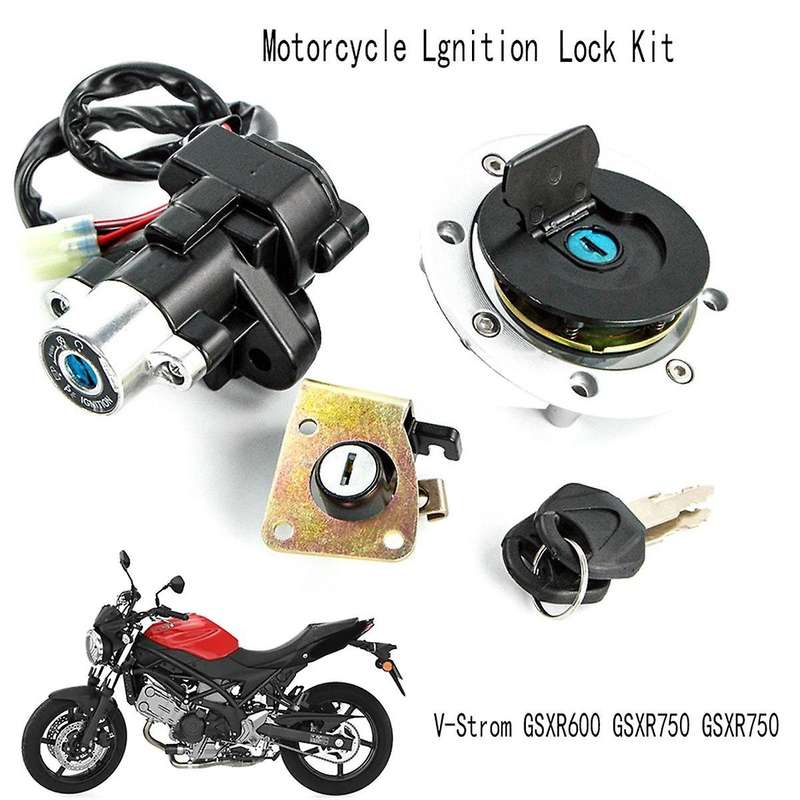 Motorcycle Lgnition Switch Lock Kit Seat Lock for Sv650 Dl650 V-strom Dl100 V-strom Gsxr600 Gsxr750