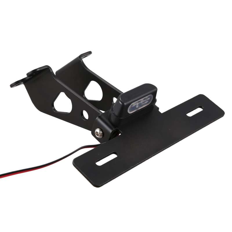 Motorcycle License Plate Bracket License Plate Holder Led Lights for FZ-07 MT 07 2014-2019