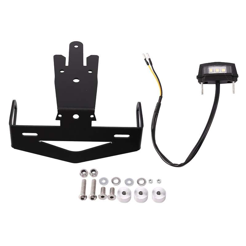 Motorcycle License Plate Frame Holder Bracket with Light for ER-6N ER-6F NINJA 650 ER6N ER6F