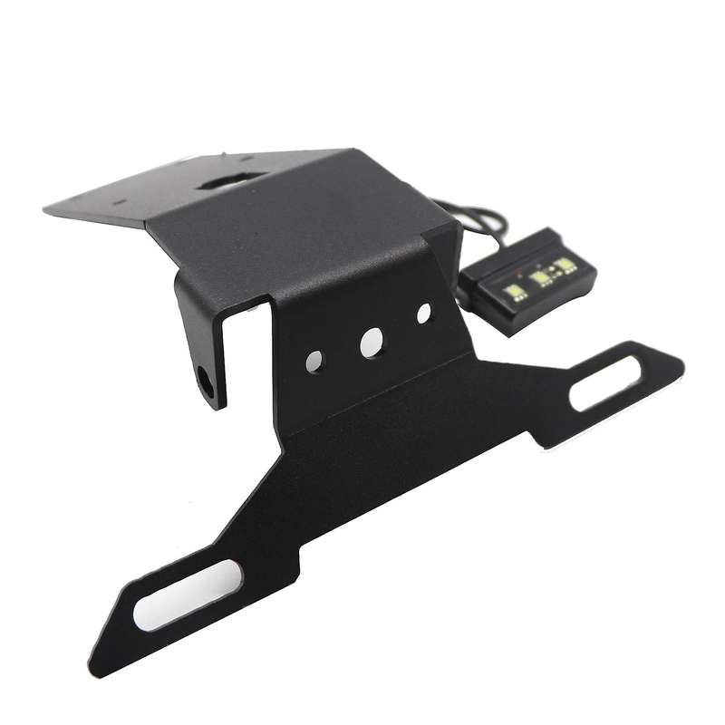 Motorcycle License Plate Bracket Holder Mount LED Light for NINJA H2 H2- Zx1000 2018-2020