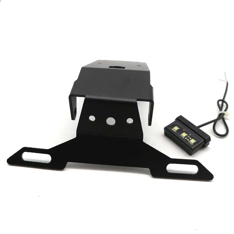Motorcycle License Plate Bracket Holder Mount LED Light for NINJA H2 H2- Zx1000 2018-2020