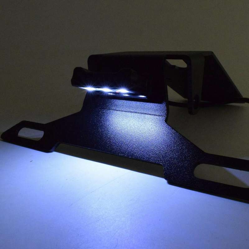 Motorcycle License Plate Bracket Holder Mount LED Light for NINJA H2 H2- Zx1000 2018-2020