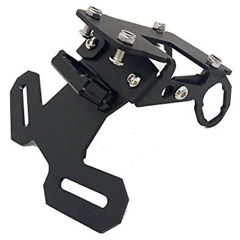 Motorcycle License Plate Holder Frame with LED Light for Z900 Z900RS,Green + Black