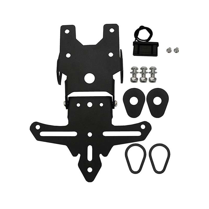 Motorcycle License Plate Holder Tailstock Bracket Mounting Frame with Led Light for Xsr 155 Xsr155 2