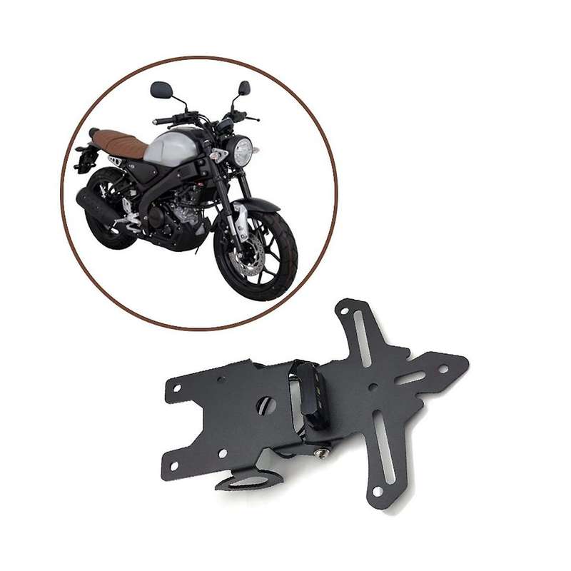 Motorcycle License Plate Holder Tailstock Bracket Mounting Frame with Led Light for Xsr 155 Xsr155 2