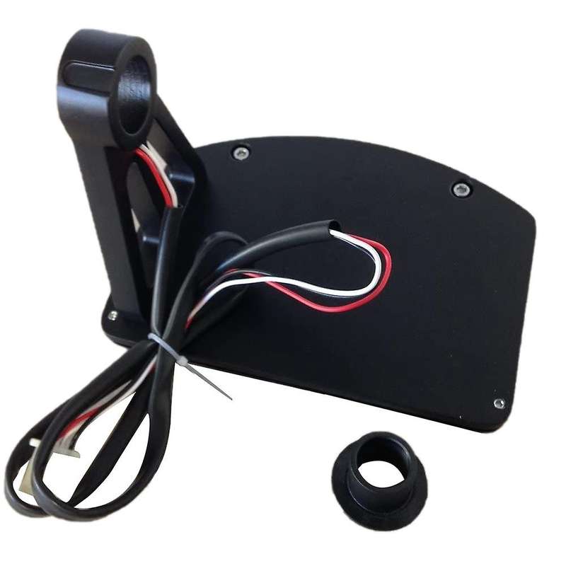 Motorcycle License Plate LED Tail Light Horizontal Side Mount Bracket Holder for Chopper Custom Tour