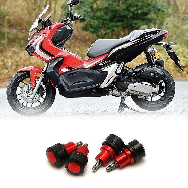 Motorcycle M6 Front Frame Slider Screw Bolt Fork Protector Bolt 6mm for ADV150 Nmax155 Red
