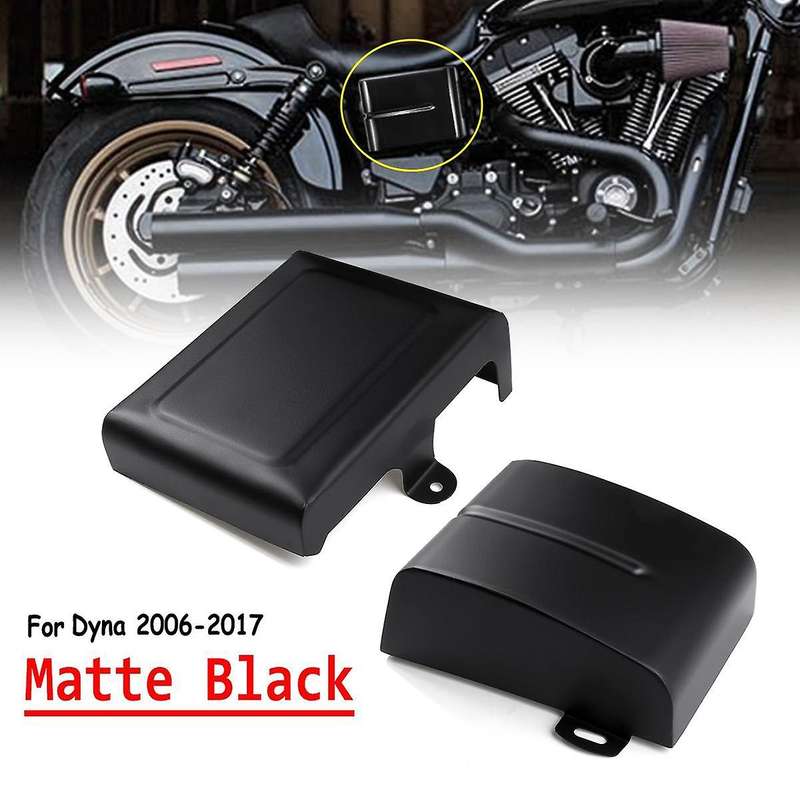 Motorcycle Matte Black Battery Cover Side Cover for -Fat Street 2006-2017