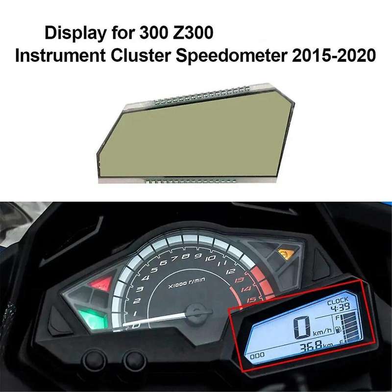 Motorcycle Meter Display for Z300 Z250 Ninja300 EX300 2008-2021 Speedometer Instrument LCD Screen Re