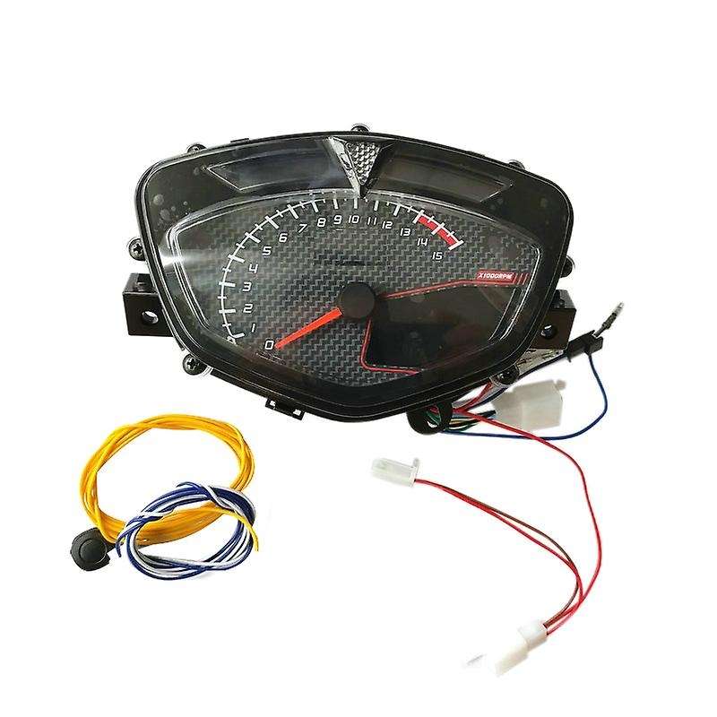 Motorcycle Meter Gauge Instrument 7 Color LCD Speedometer Water Temp RPM Odometer for LC135 C8 Racin