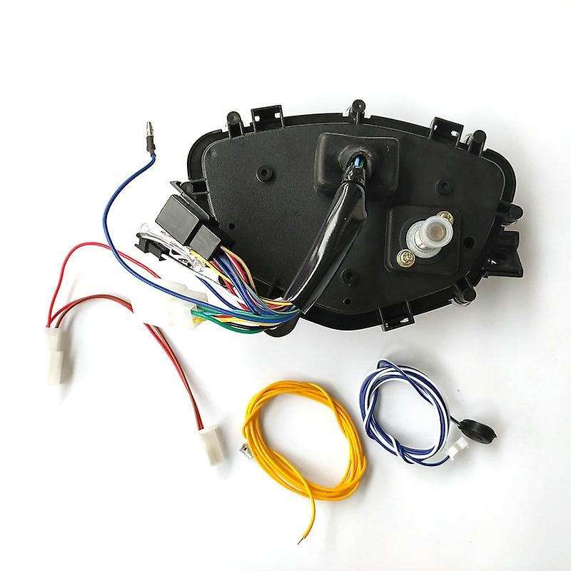 Motorcycle Meter Gauge Instrument 7 Color LCD Speedometer Water Temp RPM Odometer for LC135 C8 Racin
