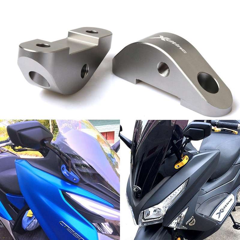 Motorcycle Mirror Riser Extenders Spacers Extension Adapter for Nikita 200 300 Xciting 250 300 Xciti