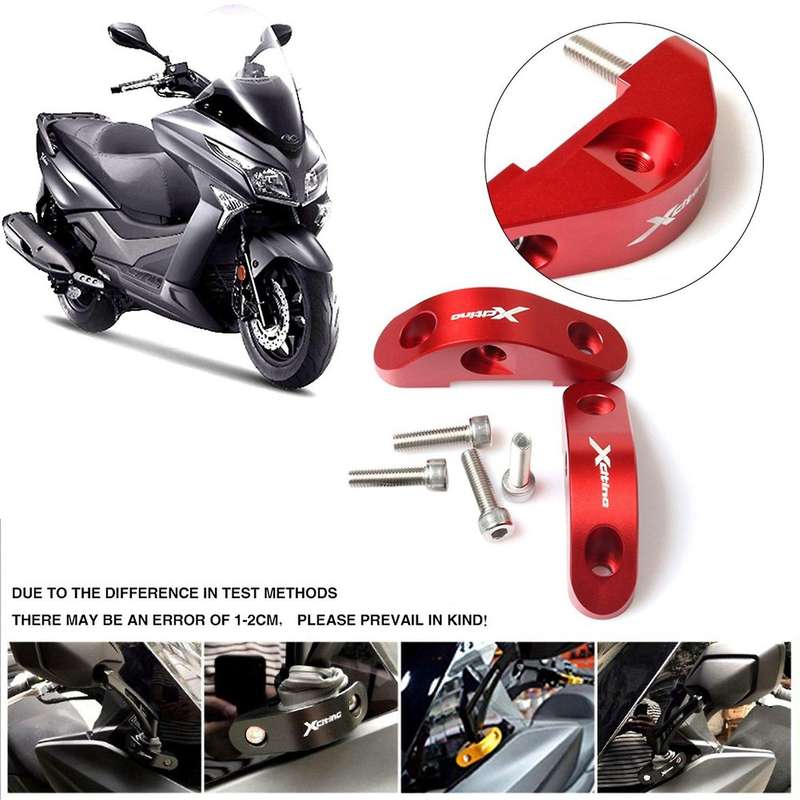 Motorcycle Mirror Riser Extenders Spacers Extension Adapter for Nikita 200 300 Xciting 250 300 Xciti