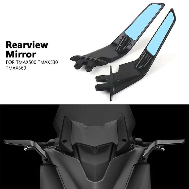 Motorcycle Mirrors Winglets Mirror Kit Rotatable for T-MAX 560 2020 2021 TMAX 500 2004-2012 T-MAX530