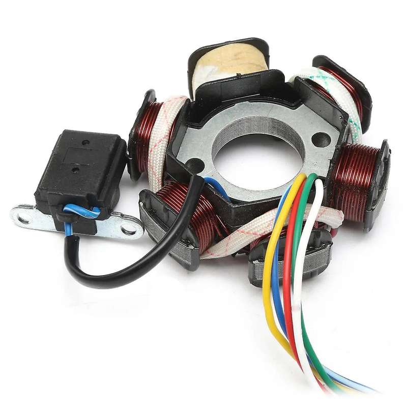 Motorcycle Modification Parts Racing Ignition Coil Stator CDI Spark Plug for GY6 49Cc 50Cc Scooter M