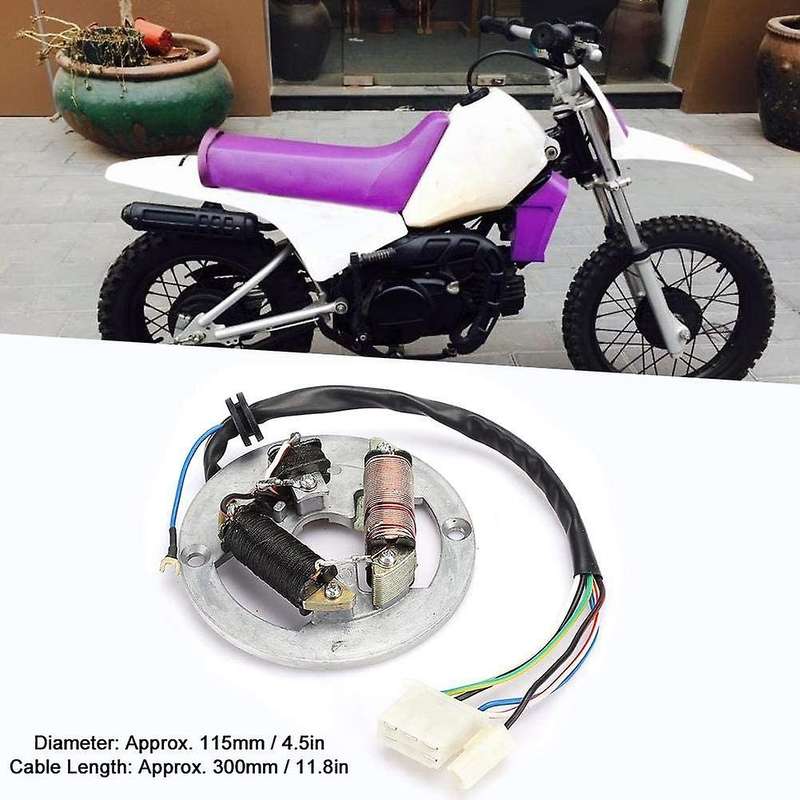 Motorcycle Motor Stator Magnetic Coil Ignition Coil Magnetic Stator Suitable for PW80