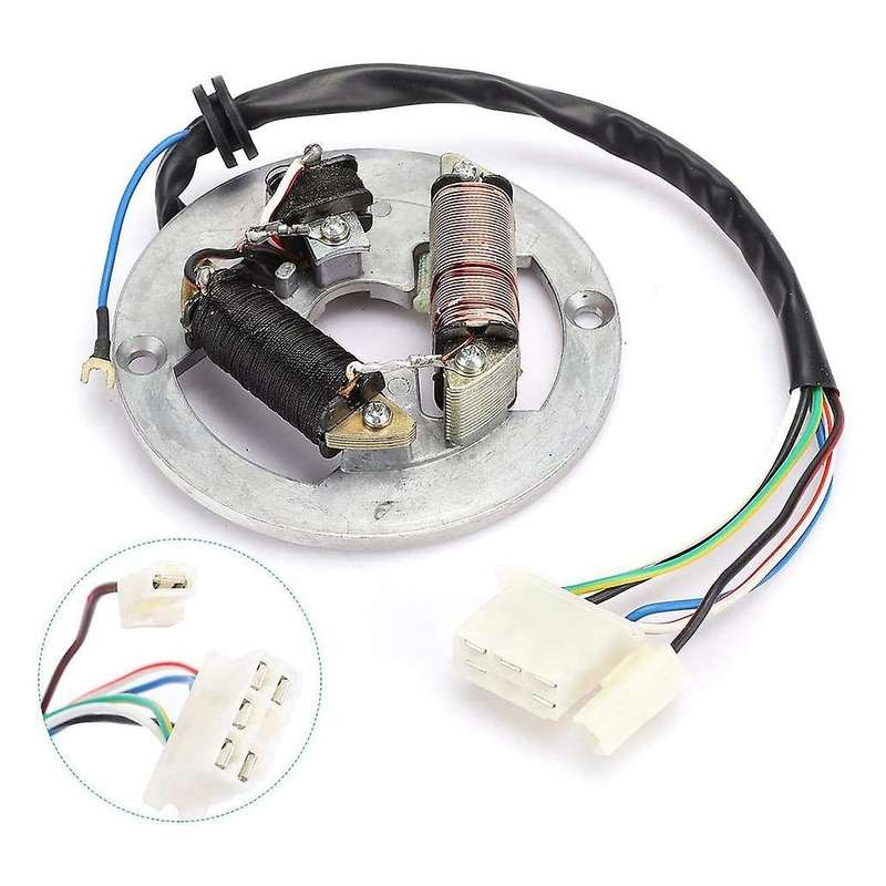 Motorcycle Motor Stator Magnetic Coil Ignition Coil Magnetic Stator Suitable for PW80